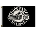 Флаг "Ride Fast Live Hard"